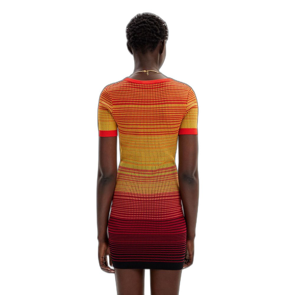 Desigual Multicolor Viscose Midi Dress