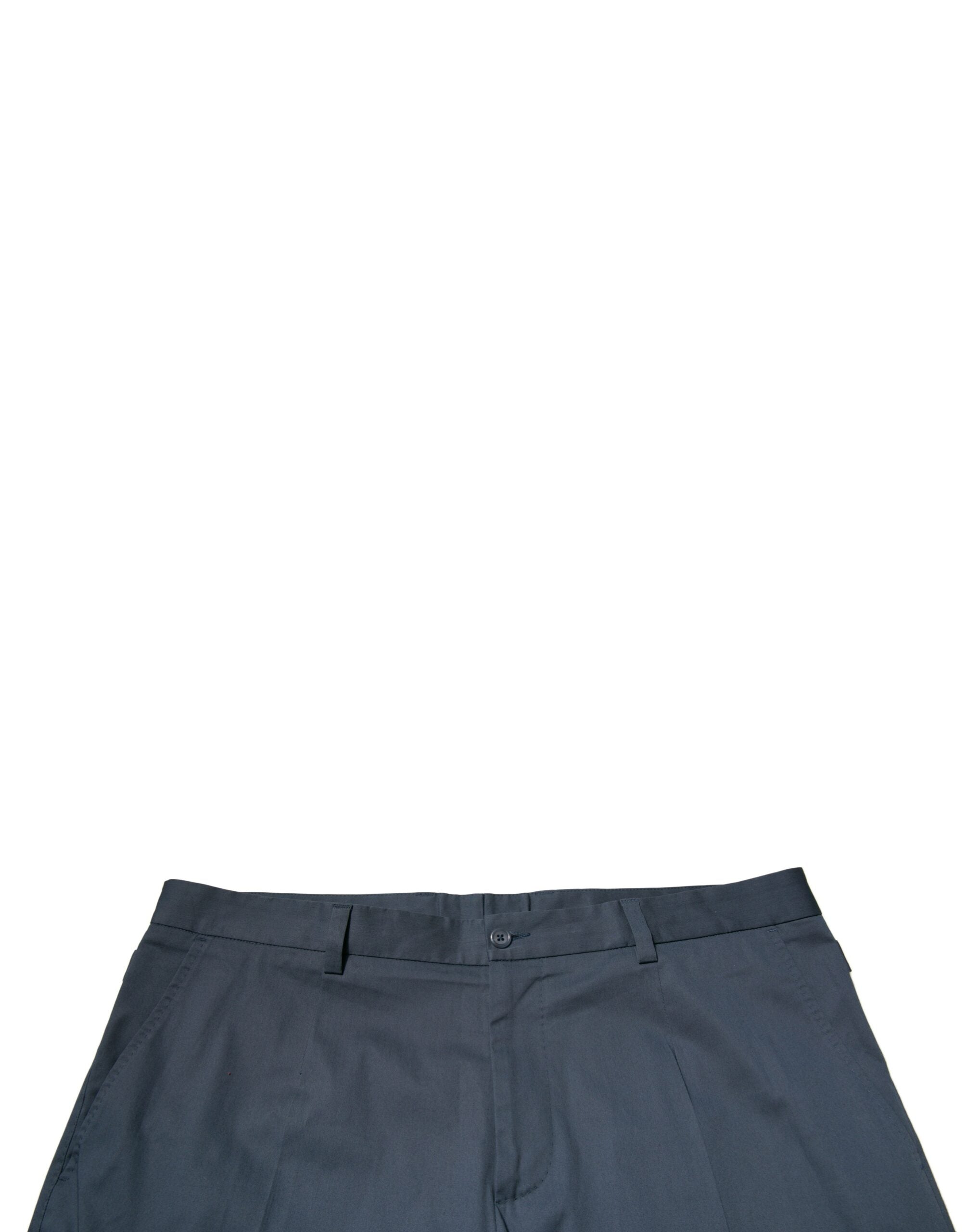 Dolce & Gabbana Blue Cotton Men Skinny Dress Pants LUNESCAPE