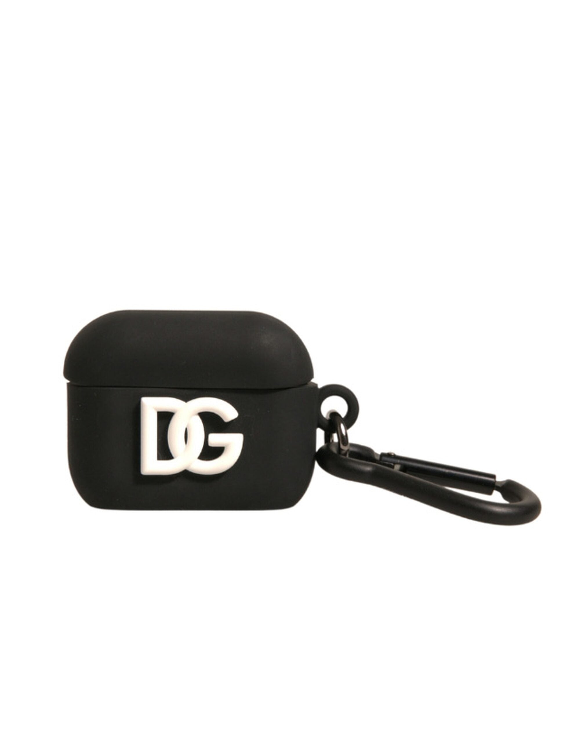 Dolce & Gabbana Black Silicone Rubber Logo Embossed Airpods Case LUNESCAPE