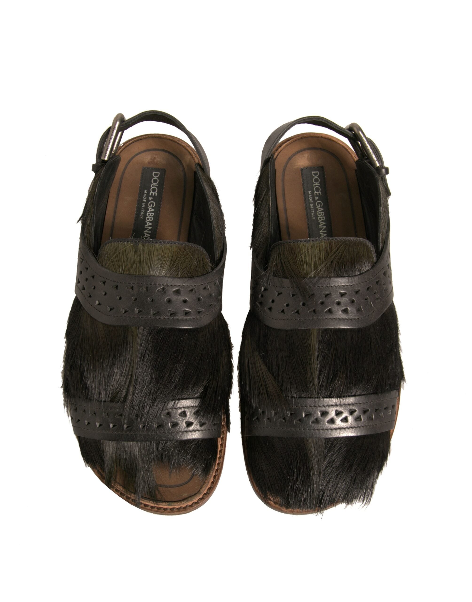Dolce & Gabbana Green  Backstrap Sandal