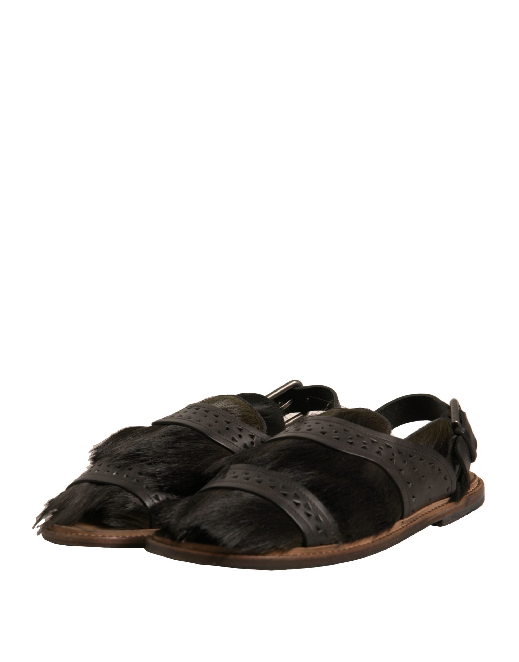 Dolce & Gabbana Green  Backstrap Sandal