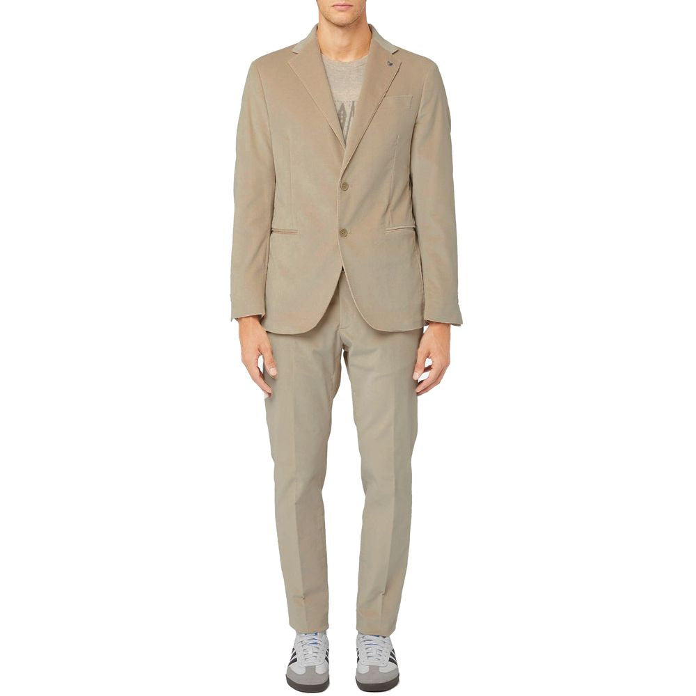 AT.P.CO Beige Cotton Suit LUNESCAPE