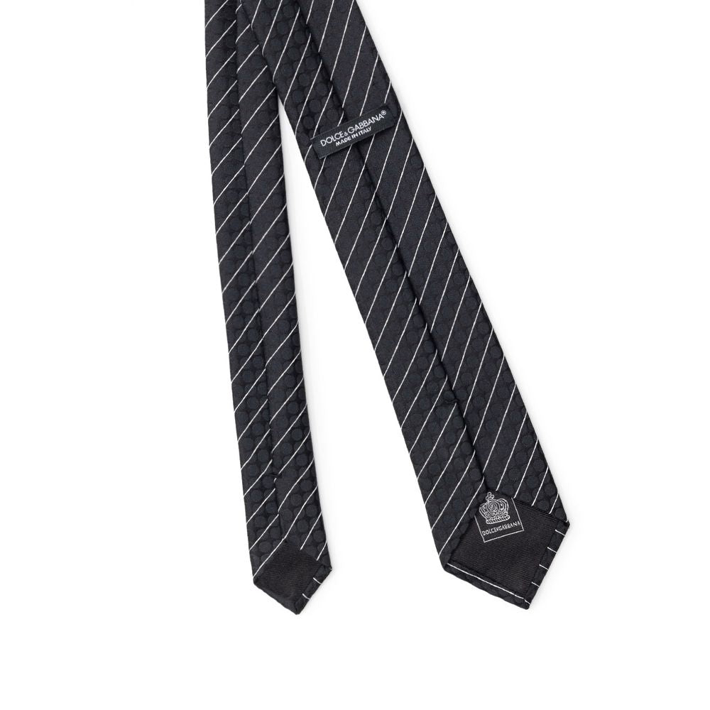 Dolce & Gabbana Black Polyester Ties & Bowty LUNESCAPE
