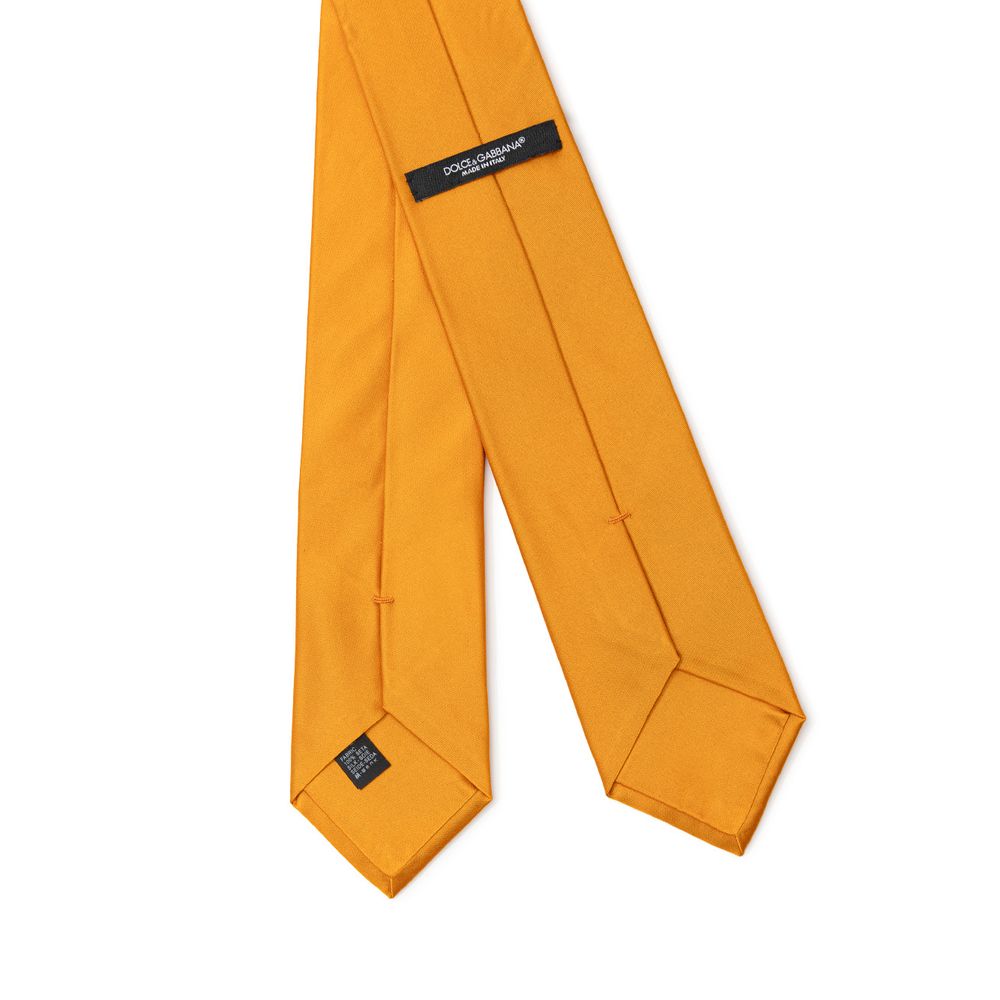 Dolce & Gabbana Orange Silk Ties & Bowty LUNESCAPE
