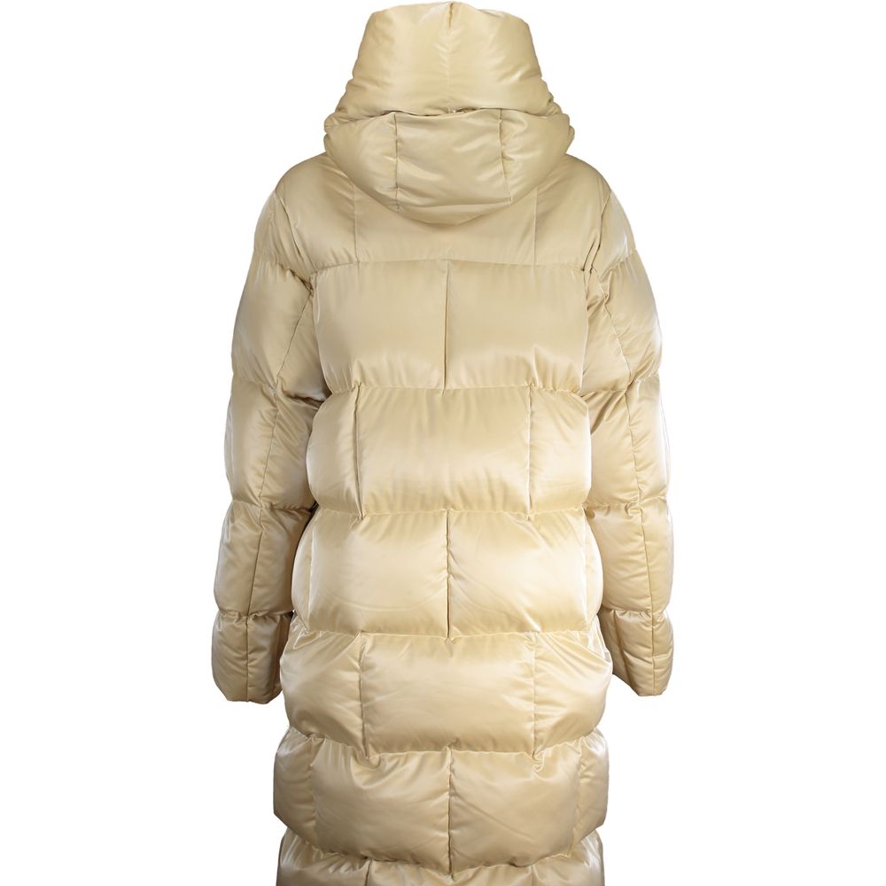 K-WAY Beige Polyester Jackets & Coat LUNESCAPE