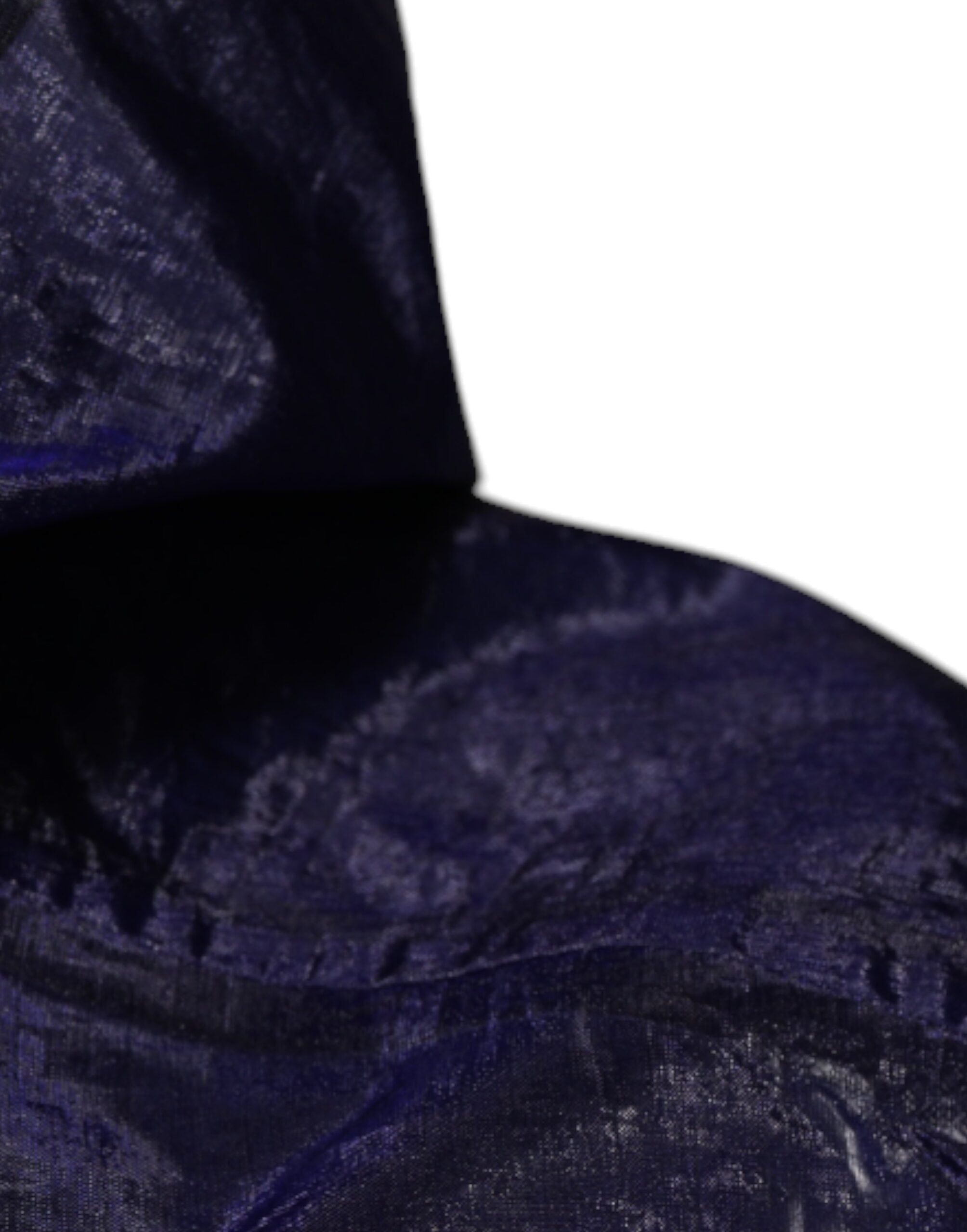 Dolce & Gabbana Dark Blue Cotton Hooded Men Rain Coat