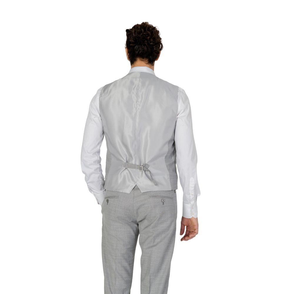 Antony Morato Gray Polyester Waistcoat LUNESCAPE