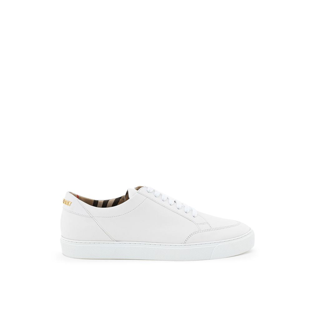 Burberry White Leather Sneaker LUNESCAPE