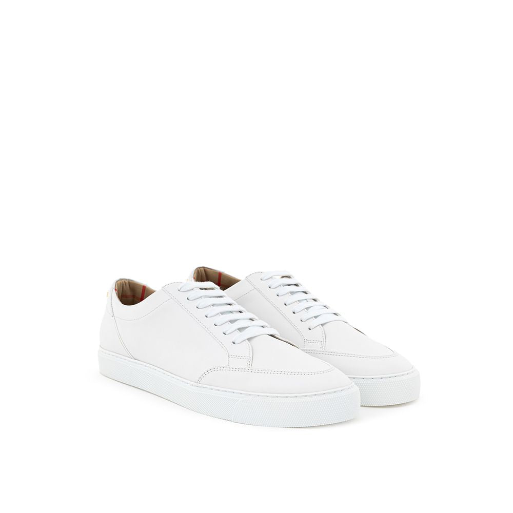 Burberry White Leather Sneaker LUNESCAPE