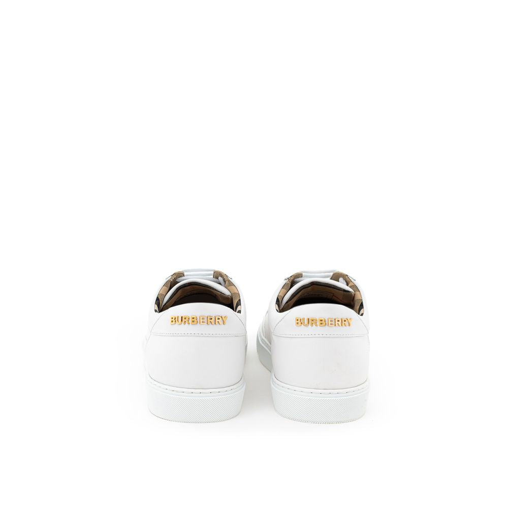 Burberry White Leather Sneaker LUNESCAPE