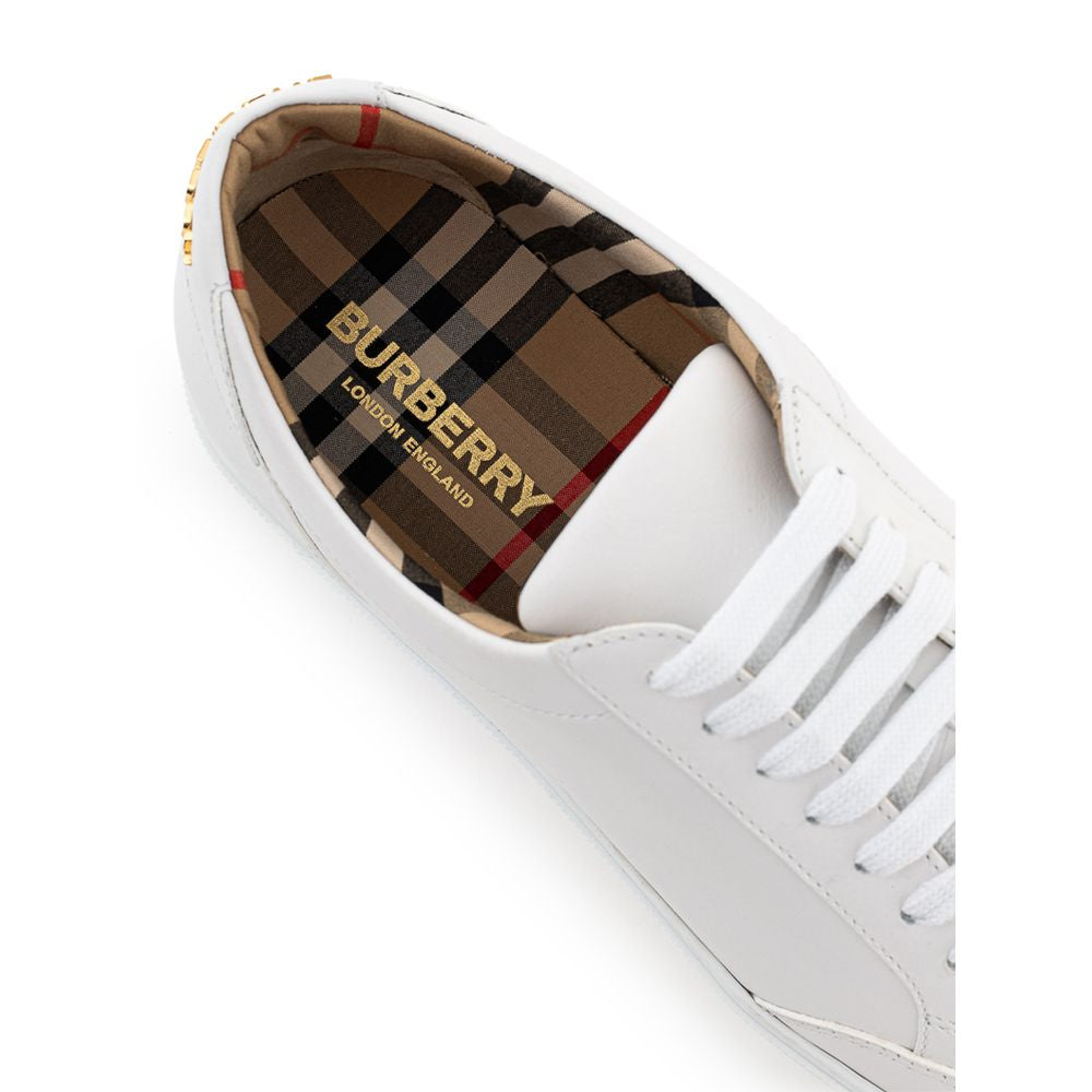 Burberry White Leather Sneaker LUNESCAPE