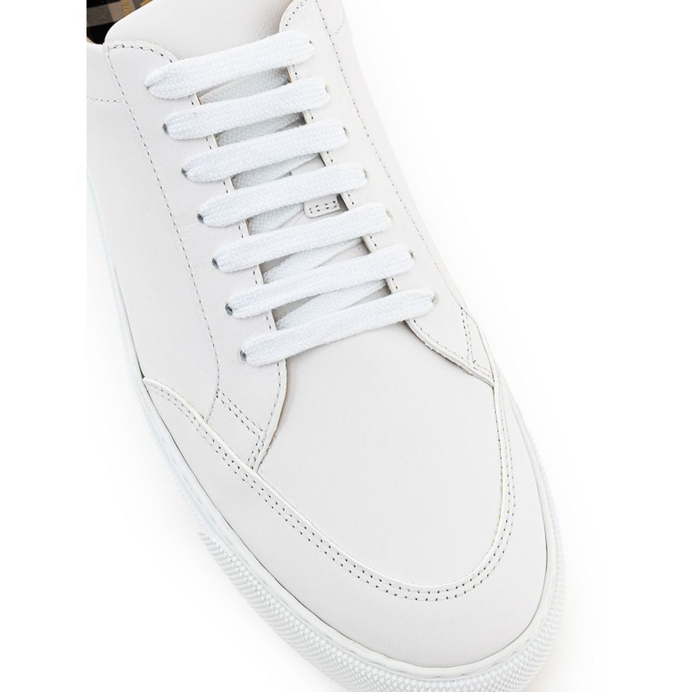 Burberry White Leather Sneaker LUNESCAPE