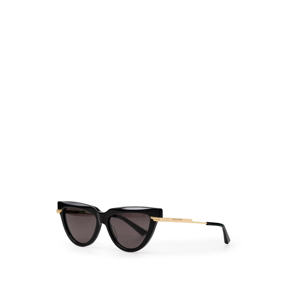 Bottega Veneta Black Acetate Sunglasses LUNESCAPE