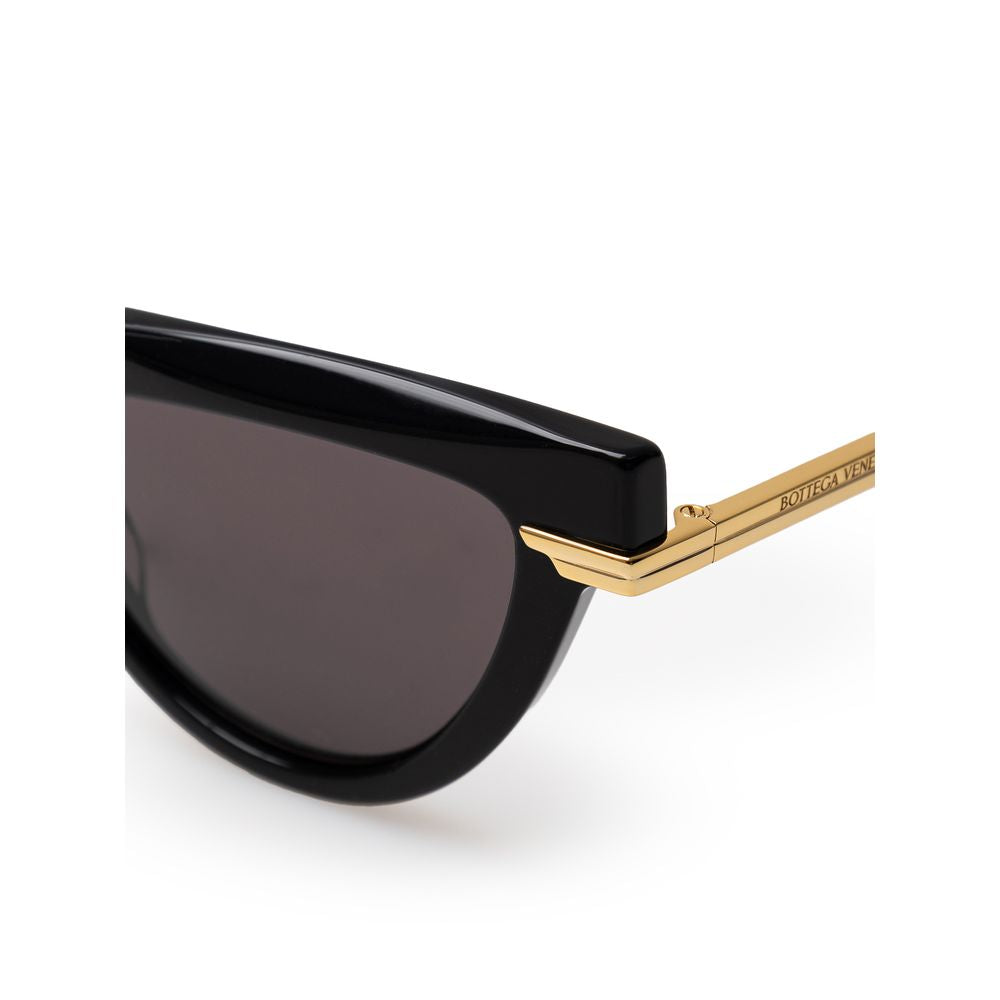 Bottega Veneta Black Acetate Sunglasses LUNESCAPE