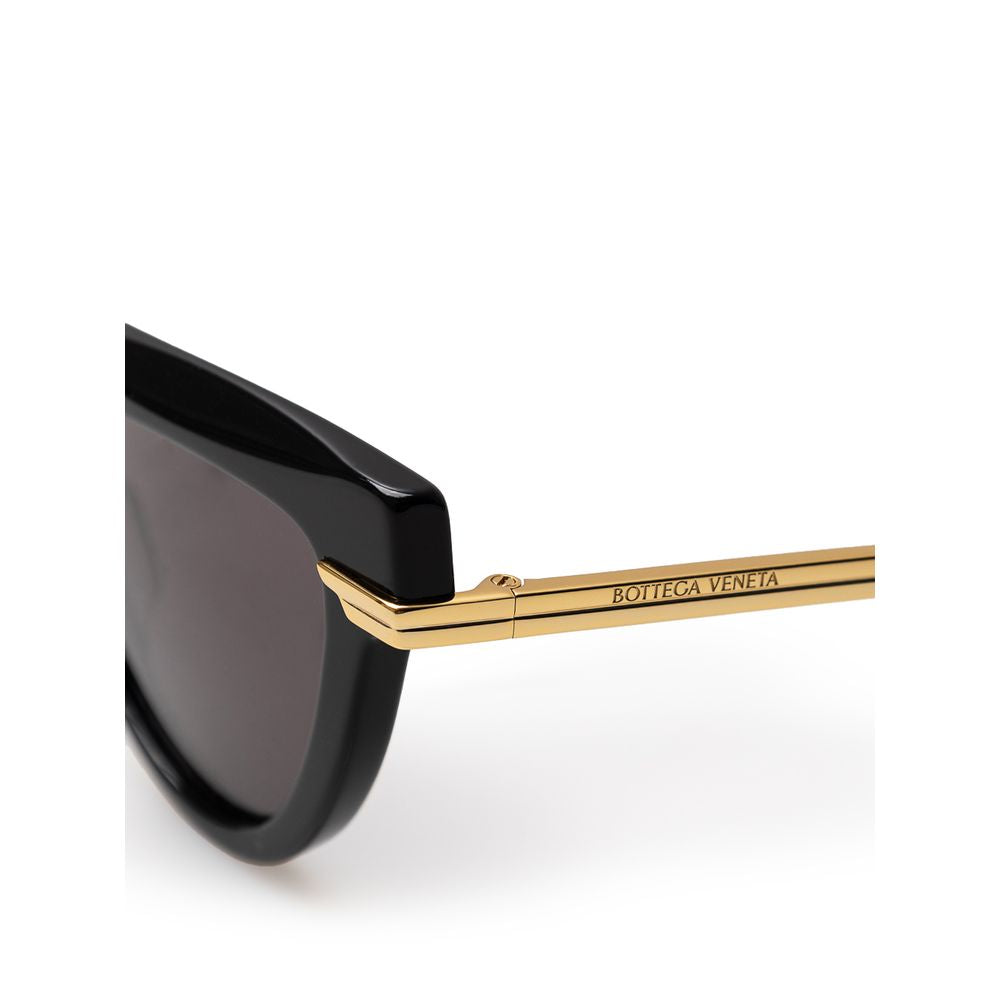 Bottega Veneta Black Acetate Sunglasses LUNESCAPE