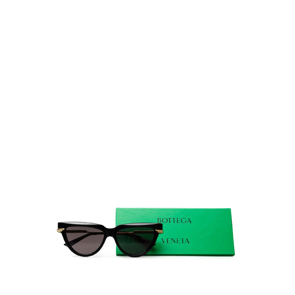 Bottega Veneta Black Acetate Sunglasses LUNESCAPE