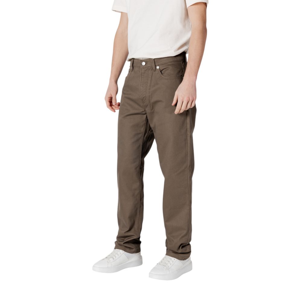Calvin Klein Jeans Green Cotton Pant LUNESCAPE