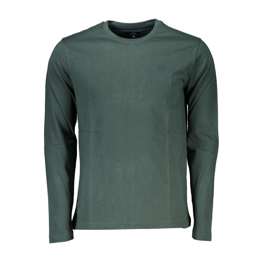 La Martina Bicolor Cotton Long Sleeved Tee