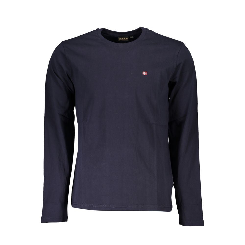 Napapijri Blue Cotton Long Sleeved Tee