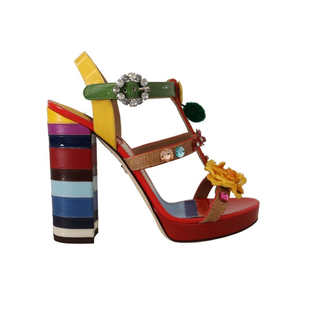 Dolce & Gabbana Multicolor Cotton Sandal LUNESCAPE