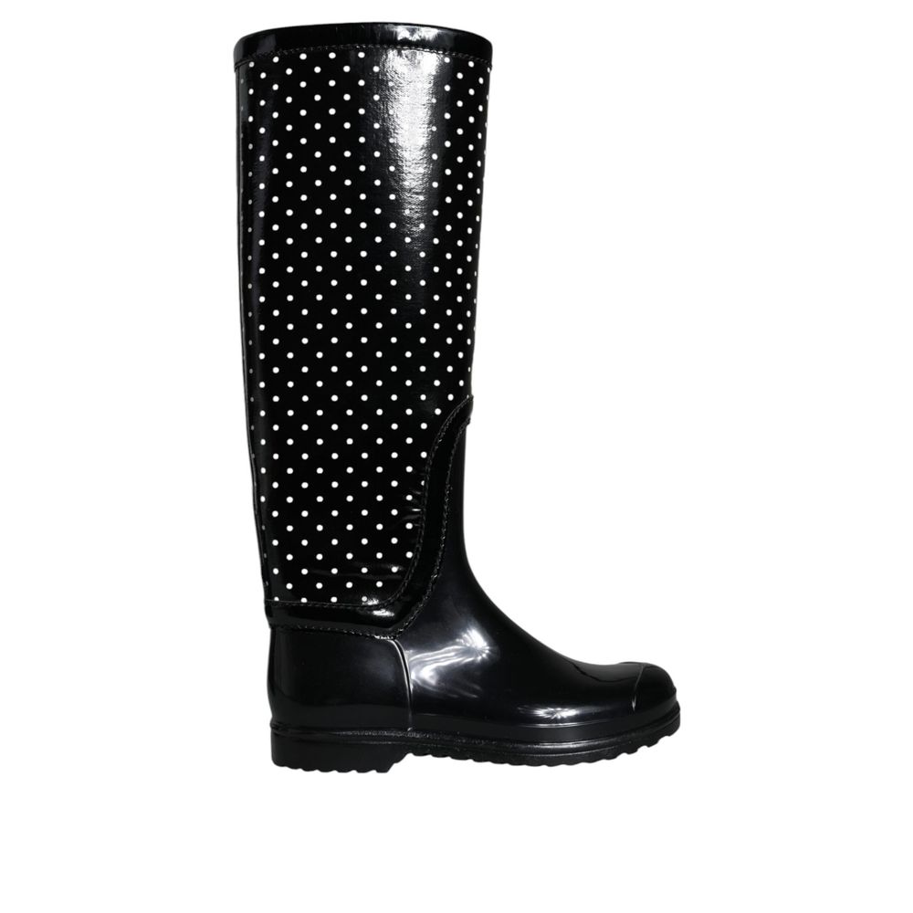 Dolce & Gabbana Black Rubber Boot LUNESCAPE