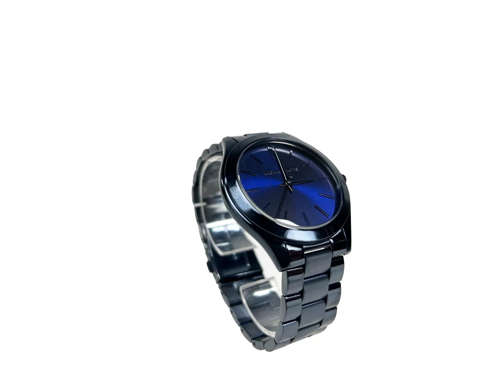 Michael Kors Slim Runway Stainless Steel Watch MK3419 Blue LUNESCAPE