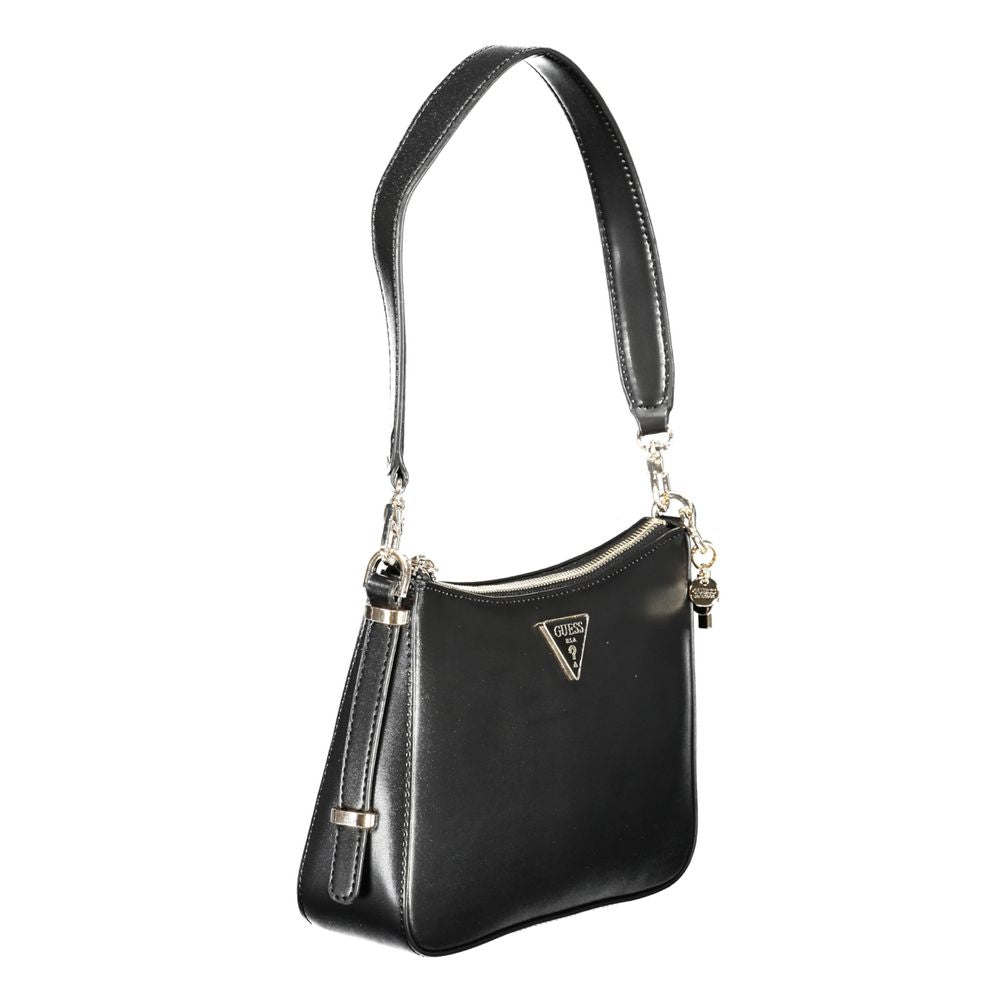 Guess Jeans Black Polyethylene Women Handbag LUNESCAPE