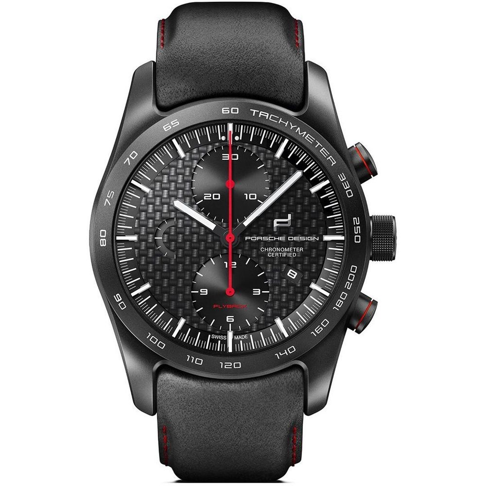Porsche Design Black Leather Watch LUNESCAPE