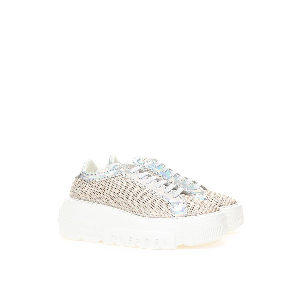 Eco Leather Beige Sneakers LUNESCAPE