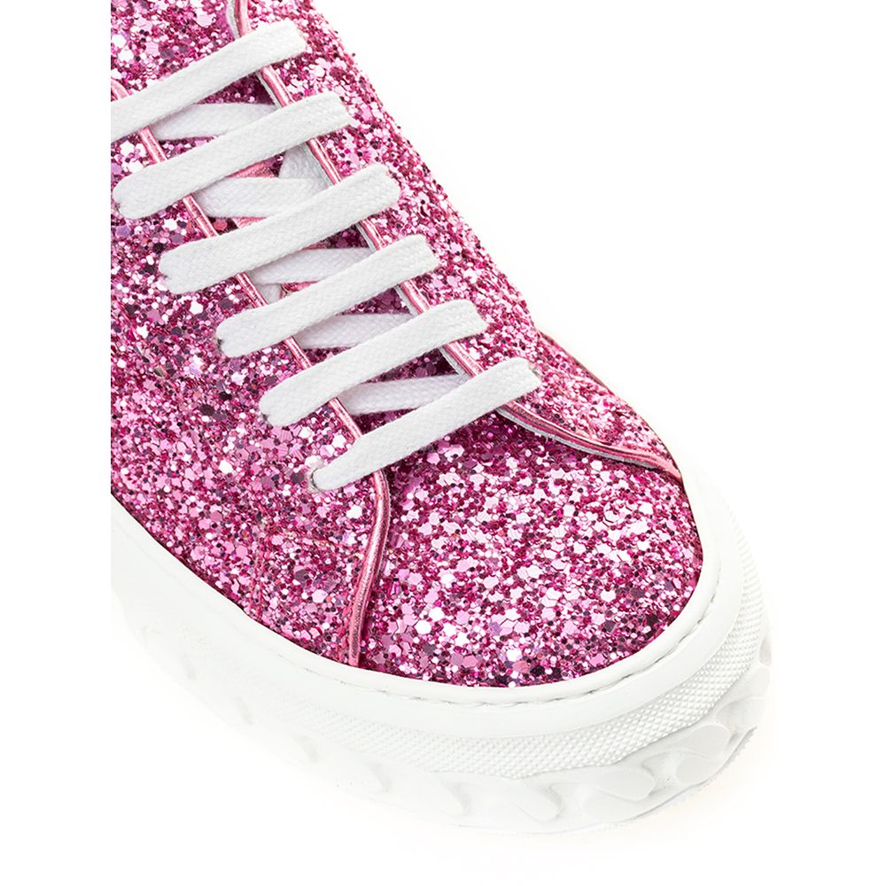 Casadei Fuchsia Elegance Leather Sneakers LUNESCAPE