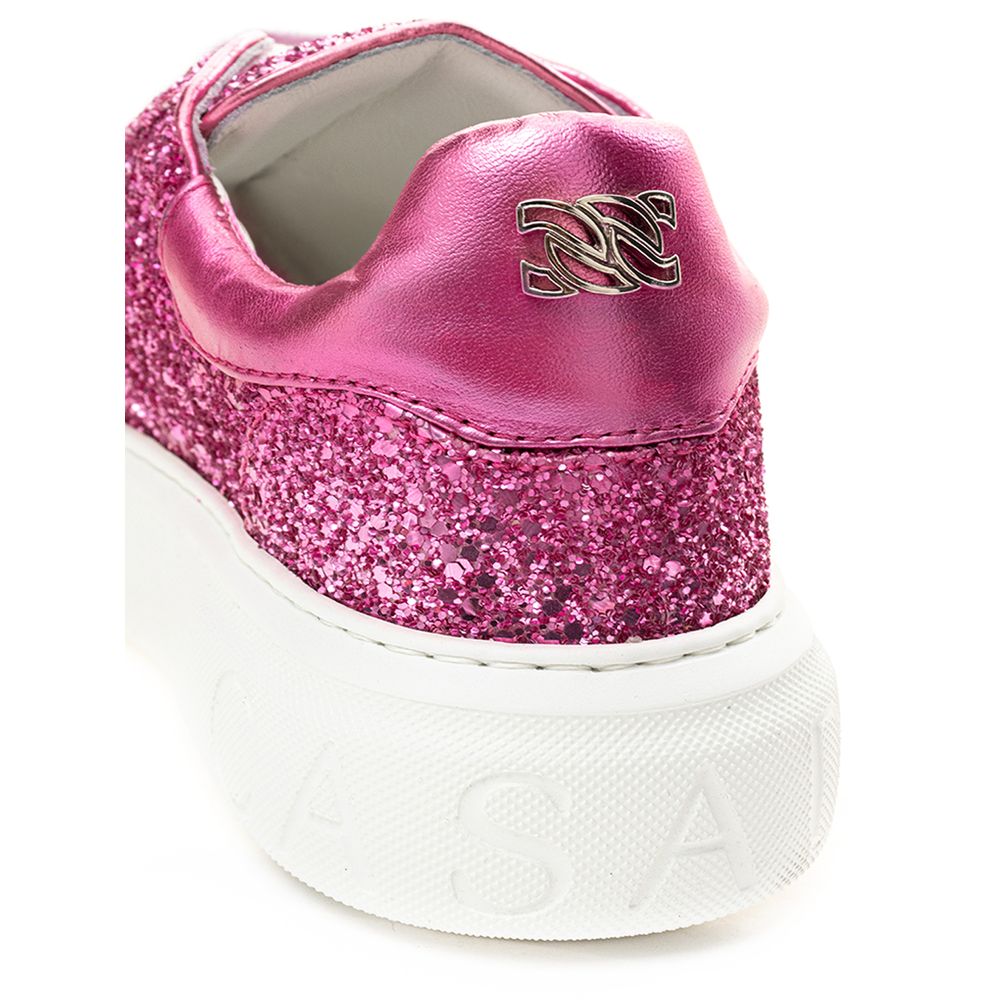 Casadei Fuchsia Elegance Leather Sneakers LUNESCAPE