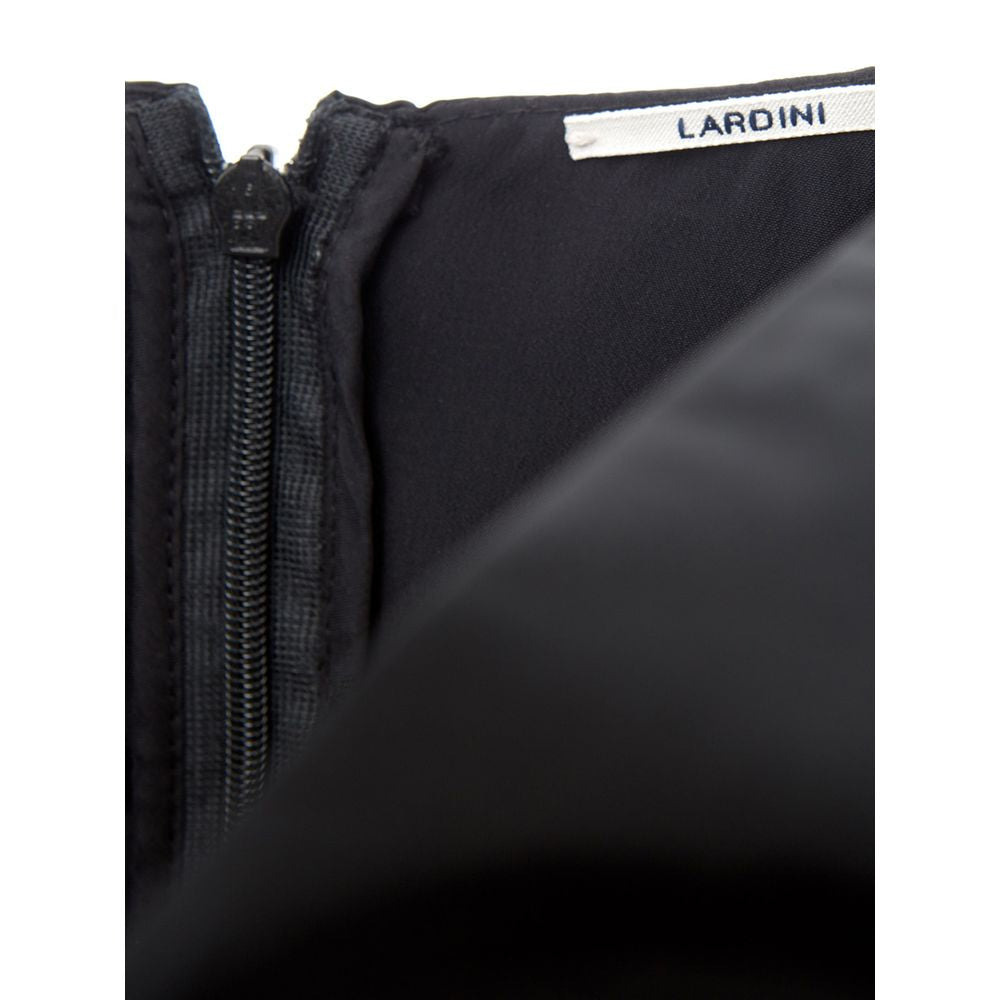 Lardini Black Polyester Cocktail Dress
