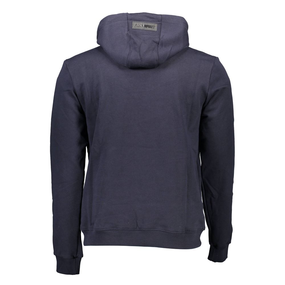 Plein Sport Blue Cotton Men Sweater LUNESCAPE