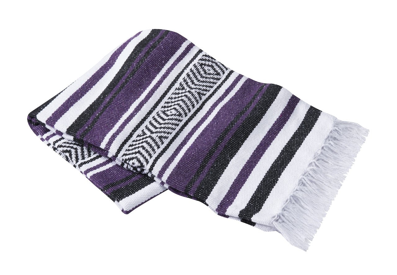 Hand Woven Yoga Blanket Striped LUNESCAPE