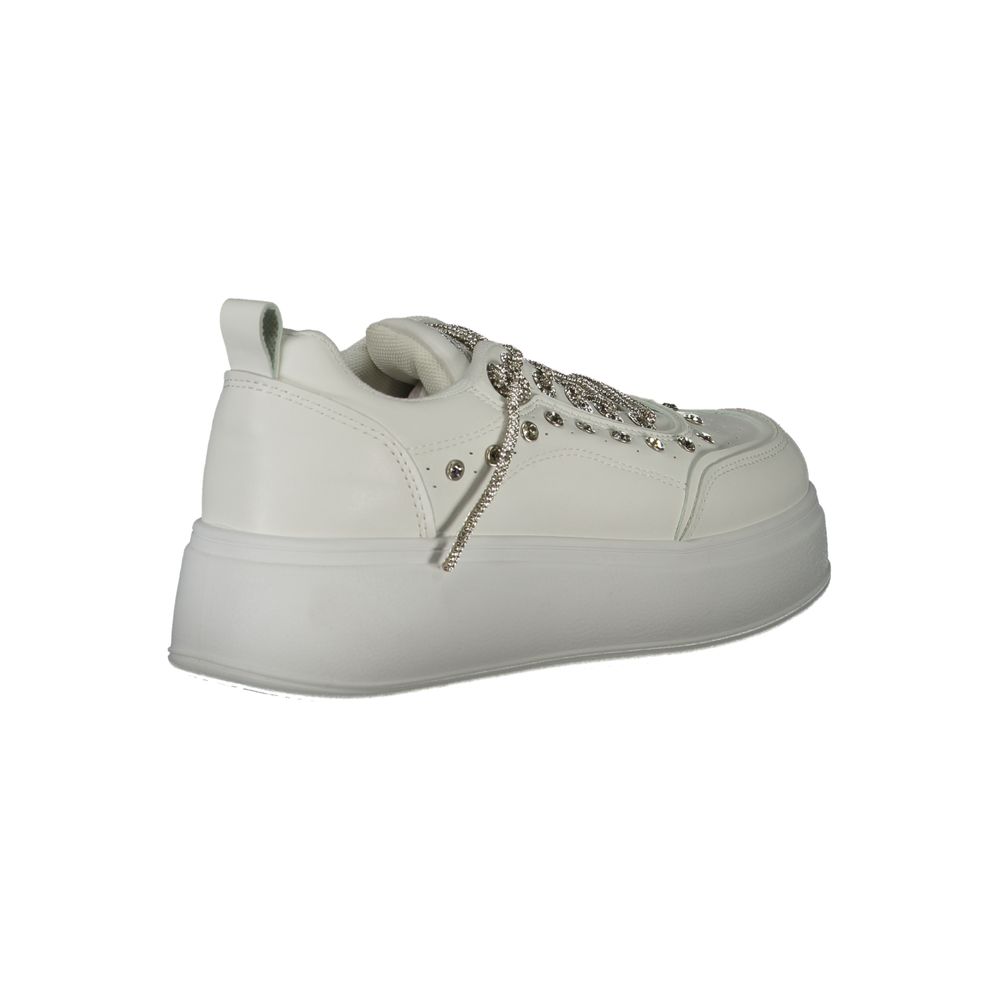 Laura Biagiotti White Polyethylene Women Sneaker LUNESCAPE