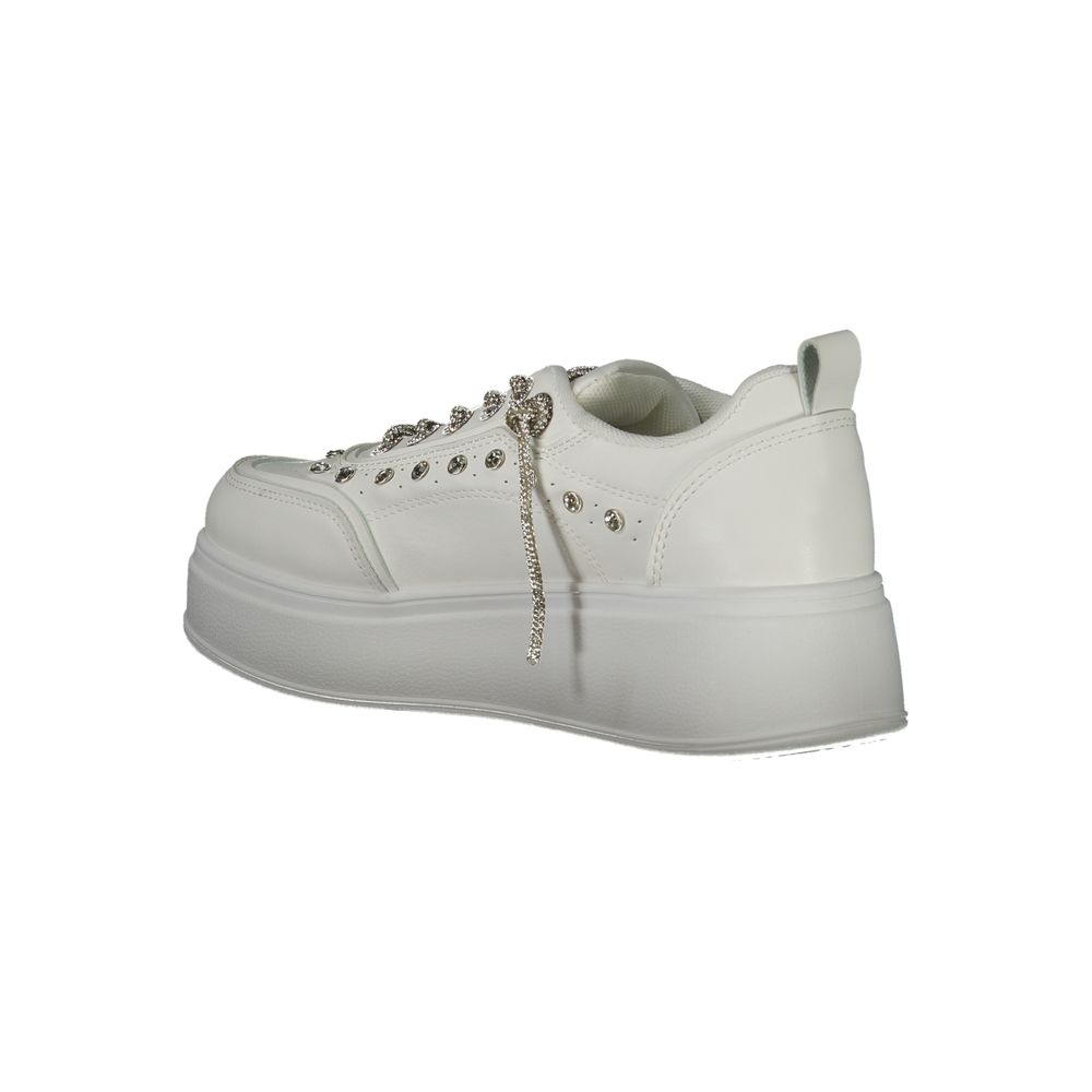 Laura Biagiotti White Polyethylene Women Sneaker LUNESCAPE