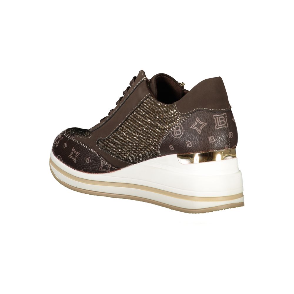 Laura Biagiotti Brown Polyester Women Sneaker LUNESCAPE