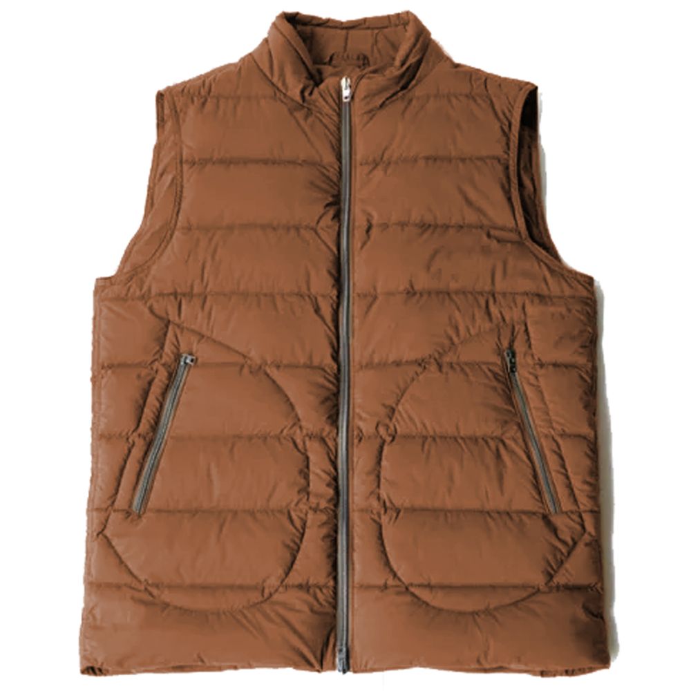 Herno Brown Nylon Vest LUNESCAPE