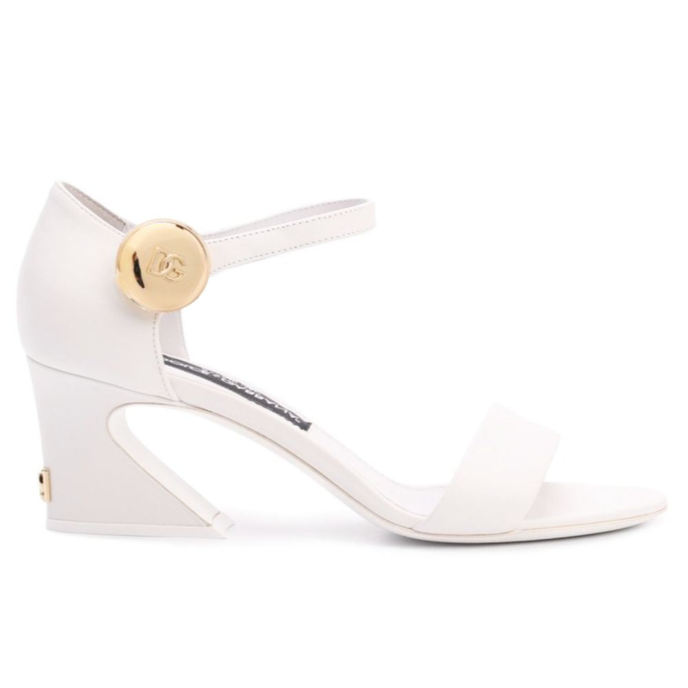Dolce & Gabbana White Calfskin Women Pump LUNESCAPE