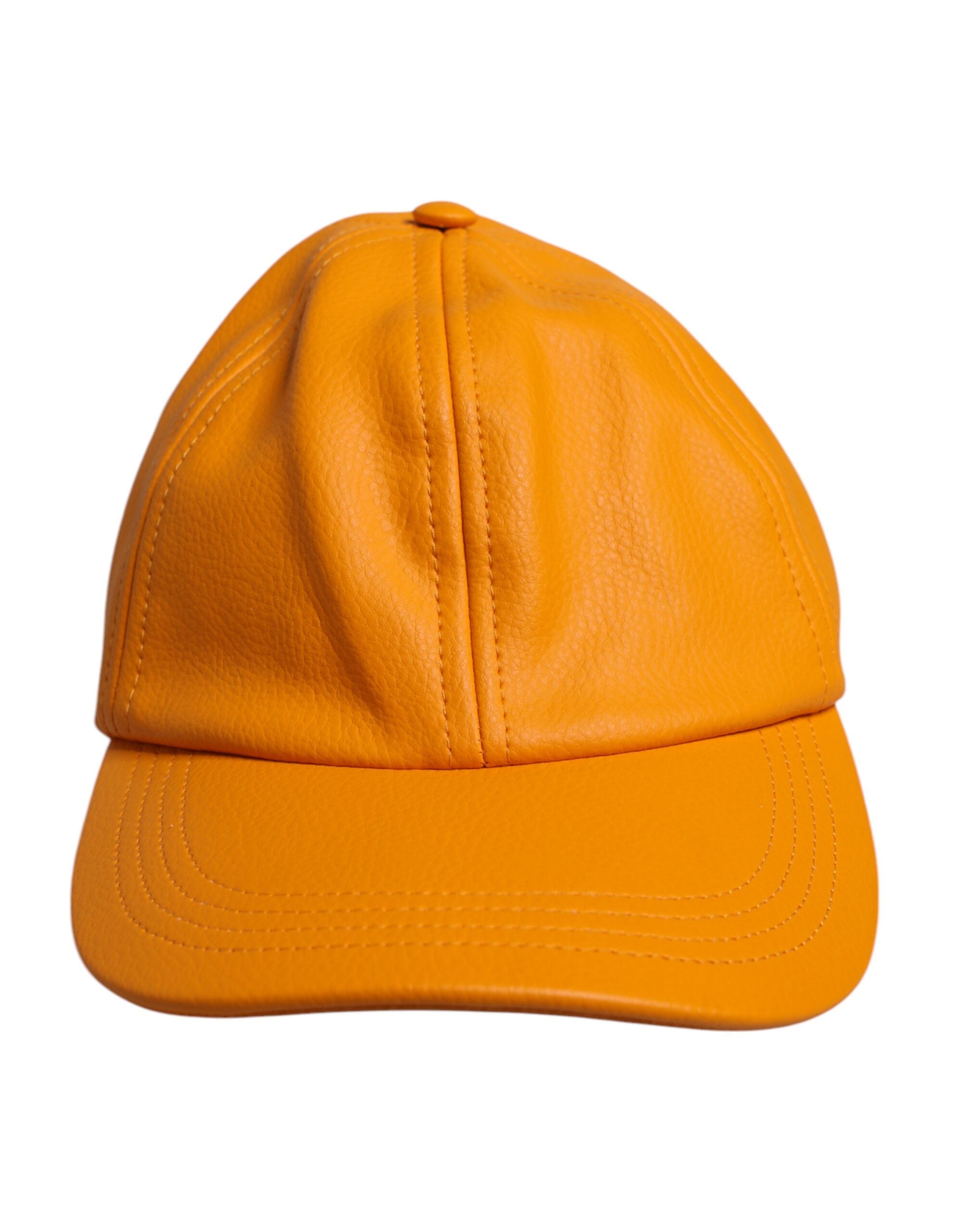 Dolce & Gabbana Orange Cotton 6 Panels Baseball Cap LUNESCAPE