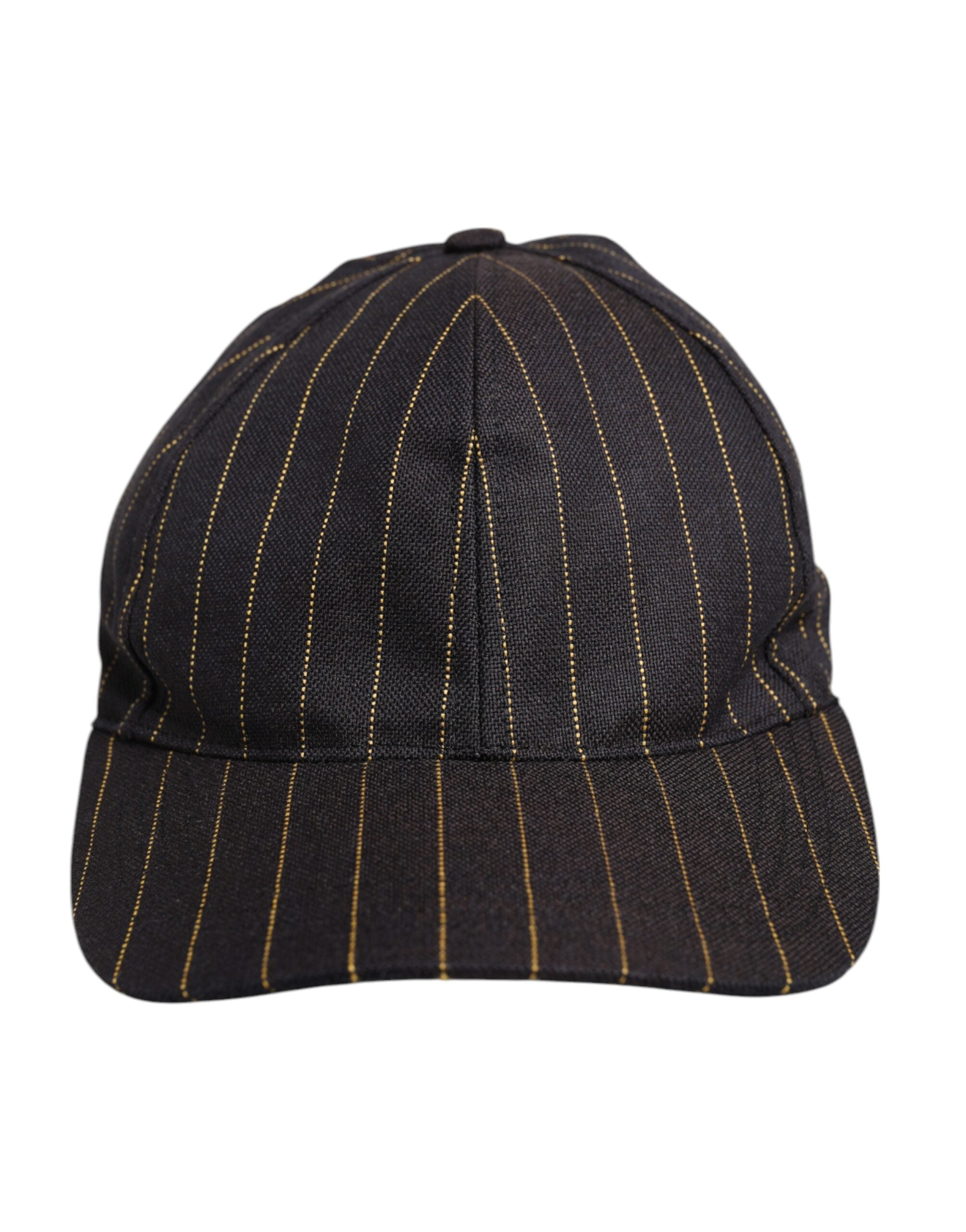 Dolce & Gabbana Brown Stripes Cotton 6 Panels Baseball Cap LUNESCAPE