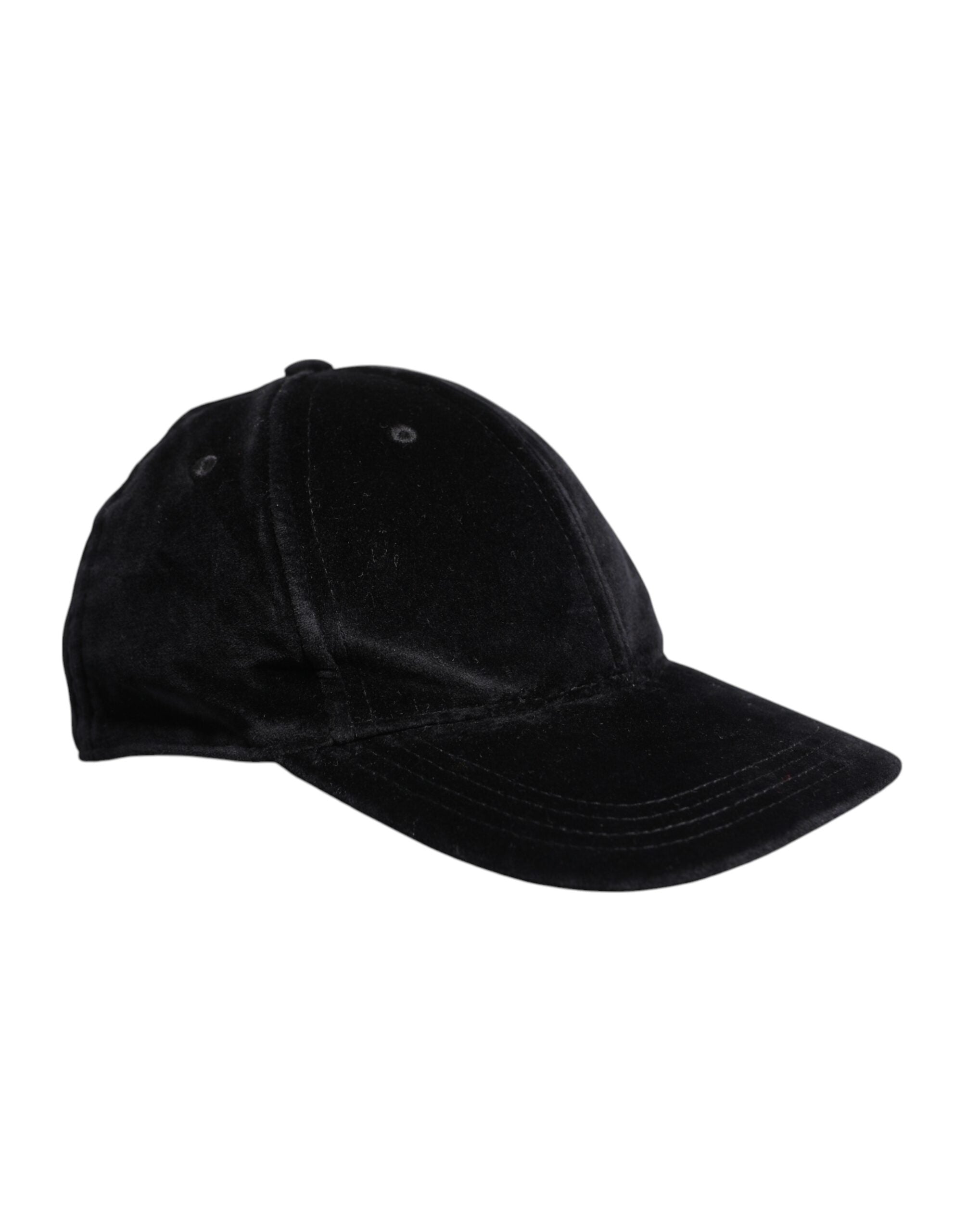 Dolce & Gabbana Black Cotton 6 Panels Baseball Cap LUNESCAPE