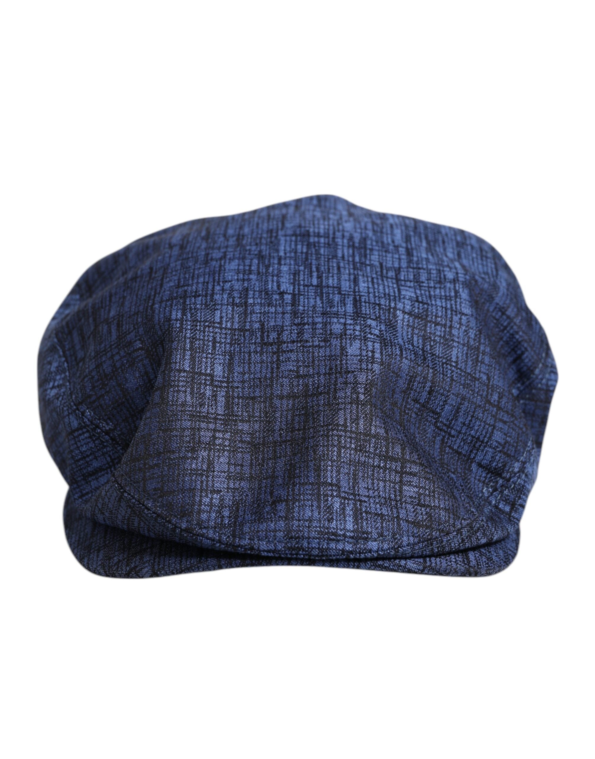 Dolce & Gabbana Blue Cotton Stretch Newsboy Hat LUNESCAPE