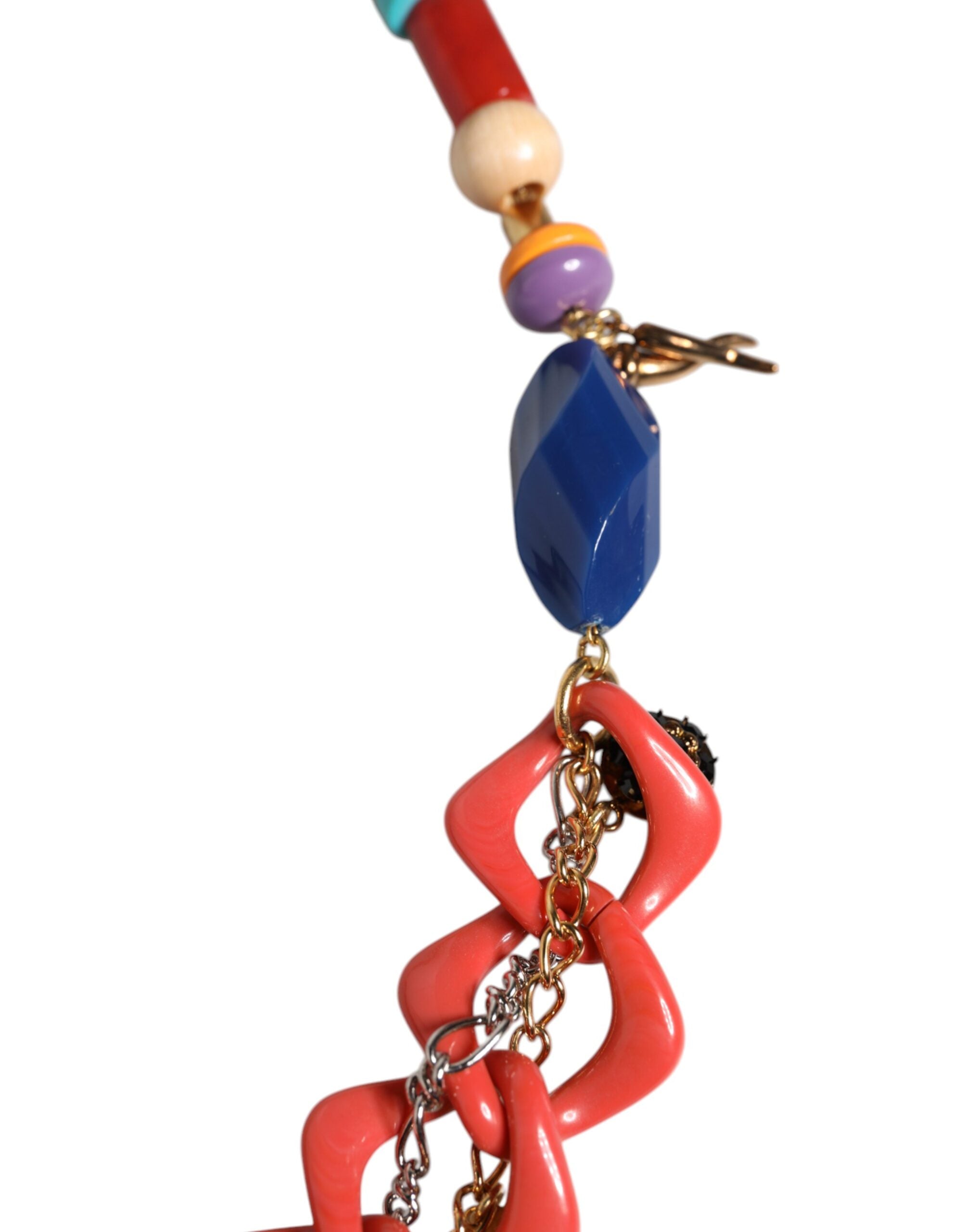 Dolce & Gabbana Multicolor Embellished Waist Chain Belt LUNESCAPE