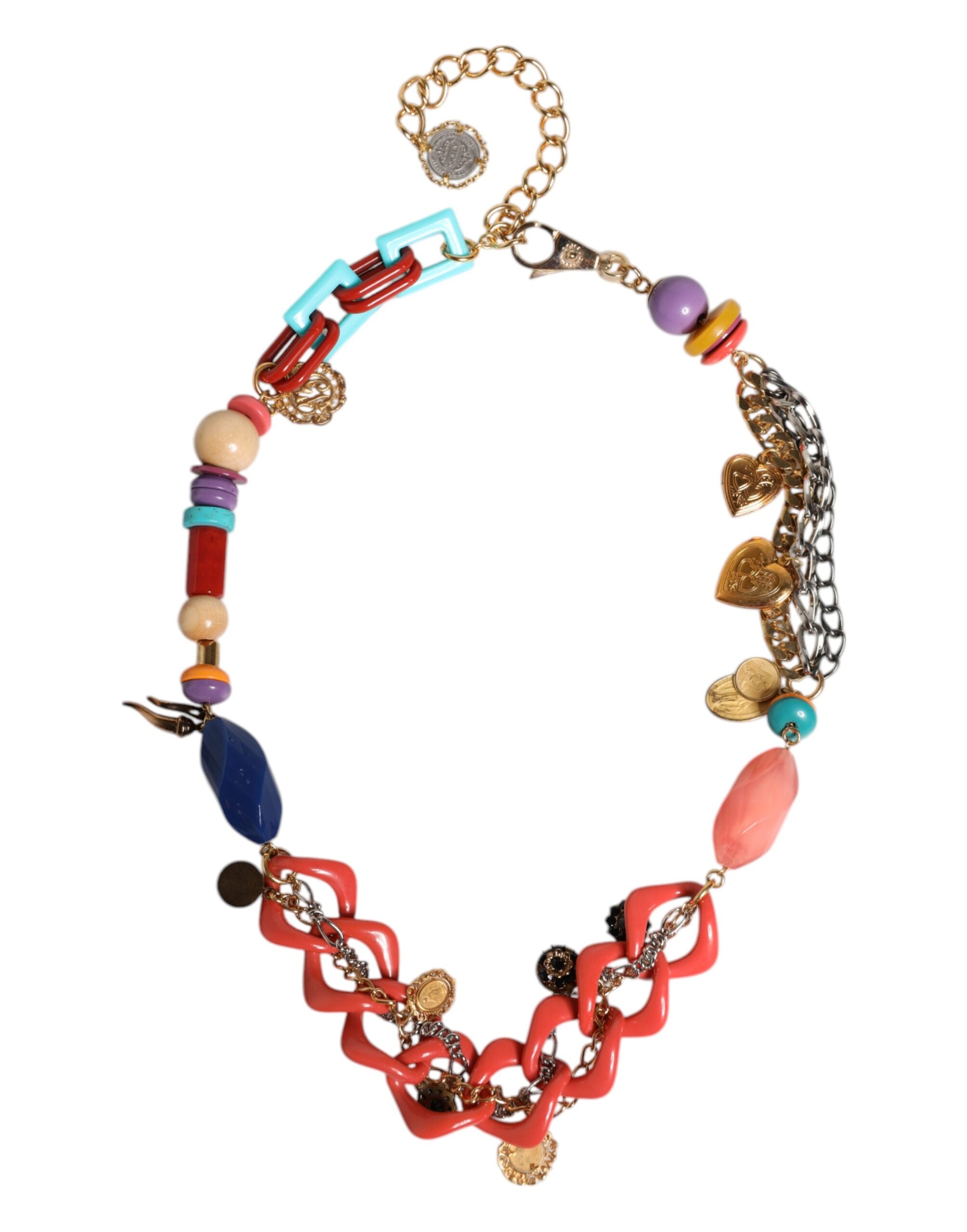 Dolce & Gabbana Multicolor Embellished Waist Chain Belt LUNESCAPE