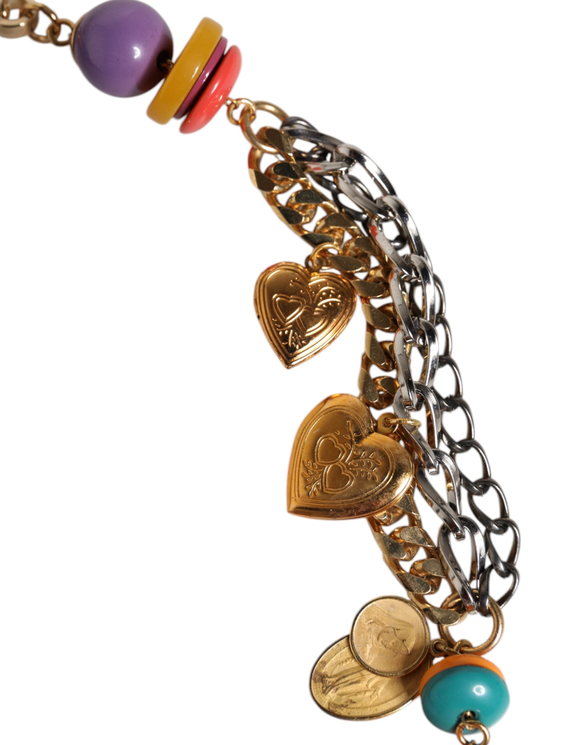 Dolce & Gabbana Multicolor Embellished Waist Chain Belt LUNESCAPE