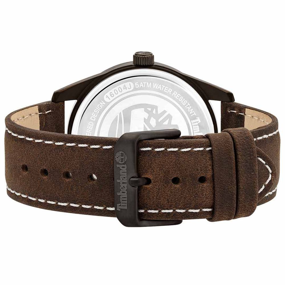 Timberland Brown Leather Watch LUNESCAPE