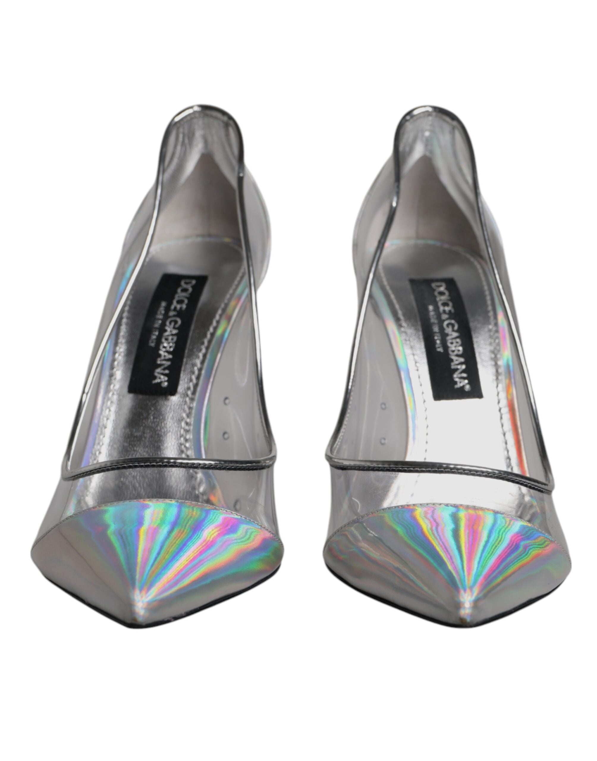 Dolce & Gabbana Multicolor Iridescent Pointed Toe Pumps Shoes LUNESCAPE