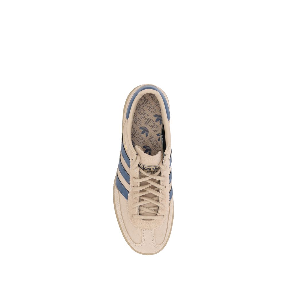 Adidas Handball Sneakers in Beige Suede with Navy Stripe LUNESCAPE