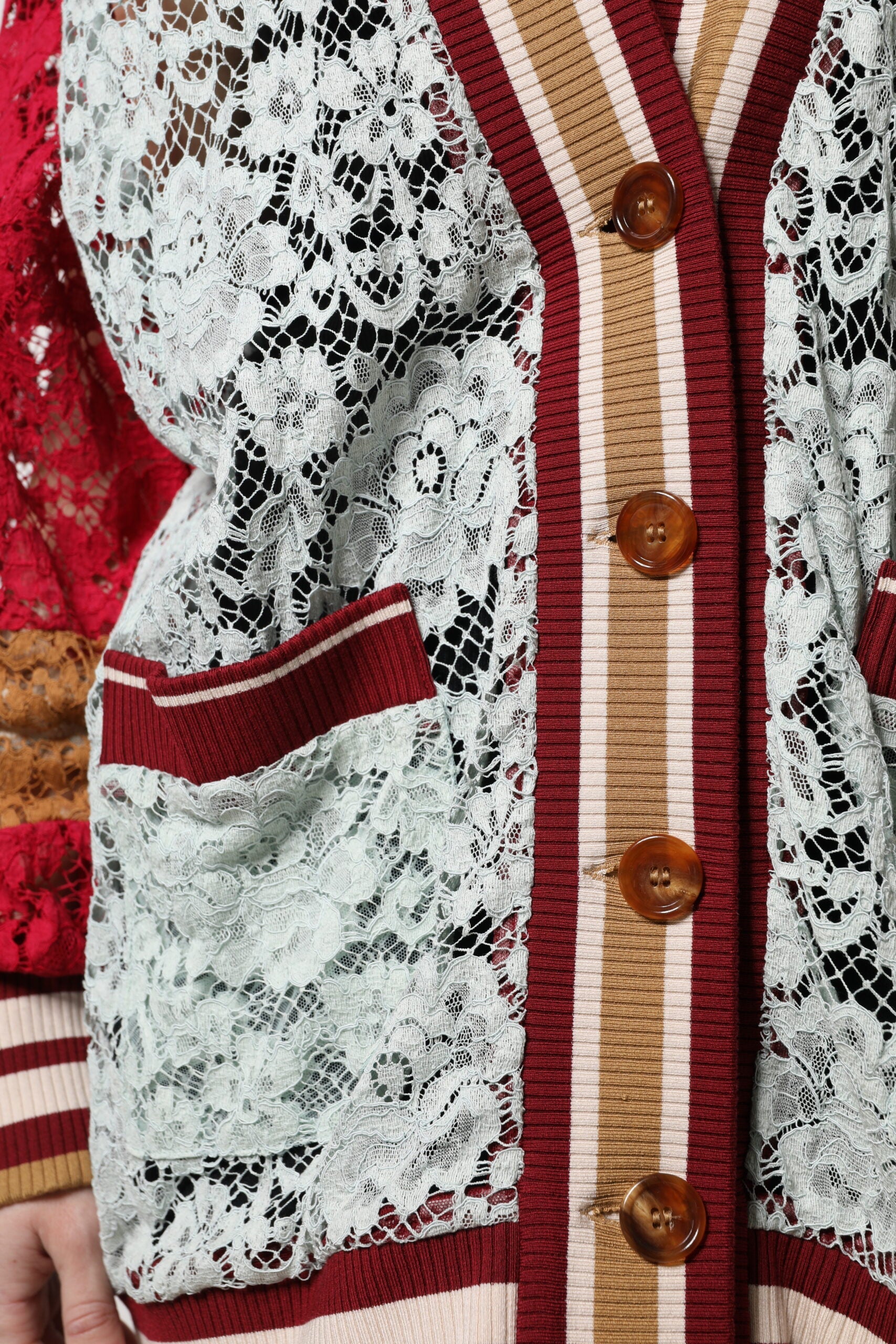 Dolce & Gabbana Multicolor Floral Lace Cardigan Sweater LUNESCAPE